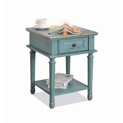 Retro Carving Style Bedroom Bedside Table American Country Style Furniture