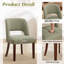 Chaise d'appoint rembourrée en bois massif-896201409