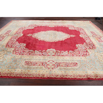 Luraine One-of-a-Kind 9'9" X 12'3" Wool Area Rug in Red