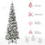Arbre de Noël floqué floqué / givré-1839076079