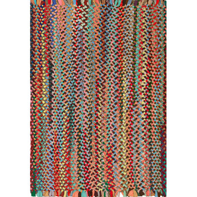 Tapis tressé petit art antique