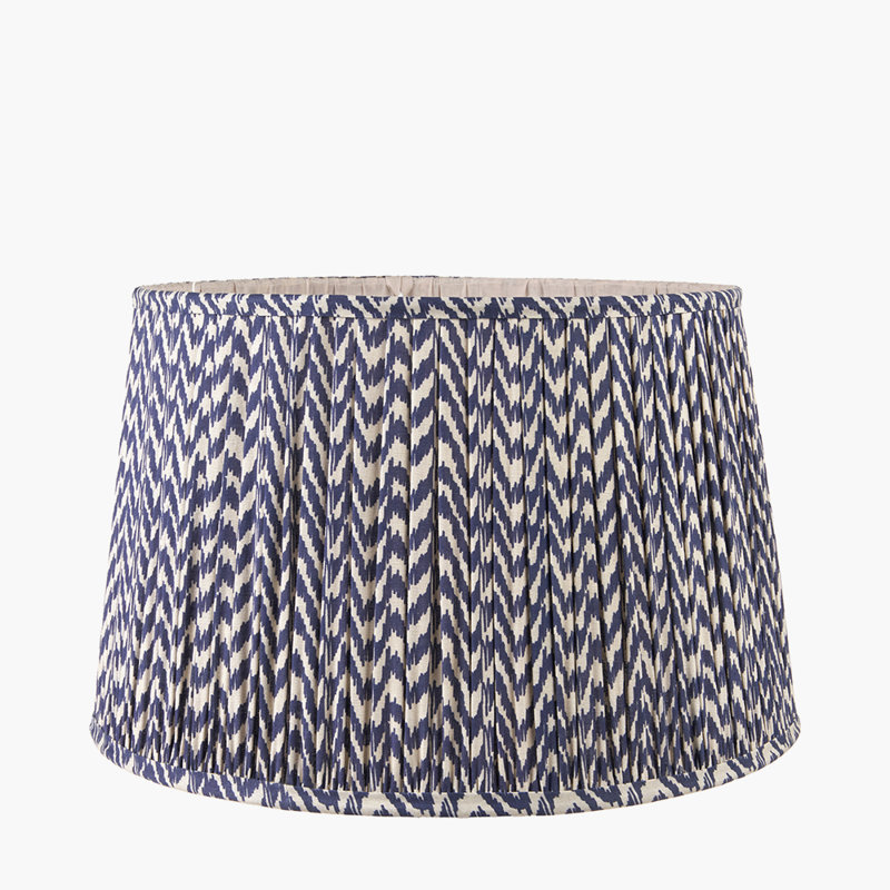 Mio Cotton Empire Lamp Shade ( Uno ), Blue, 32cm H x 50cm W x 50cm D