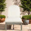 Chaise longue de patio en bois d'acacia de qualité supérieure au design moderne et réglable