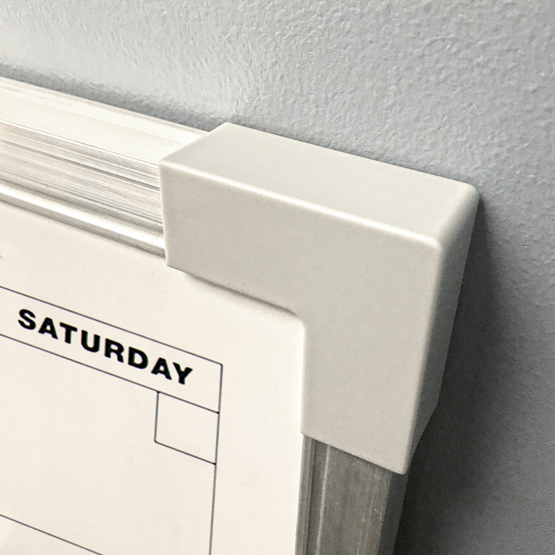 Aluminum Framed Magnetic Dry Erase Calendar Board, 18" x 24"