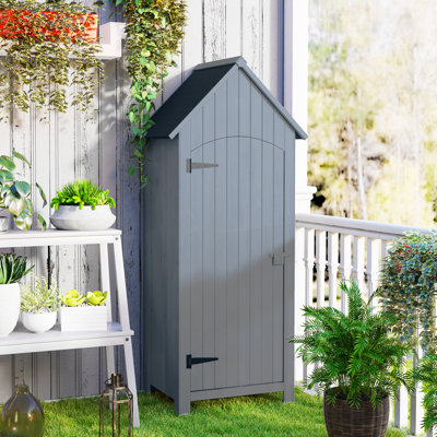 Aana 3 ft. W x 2 ft. D Solid Wood Apex Tool Shed