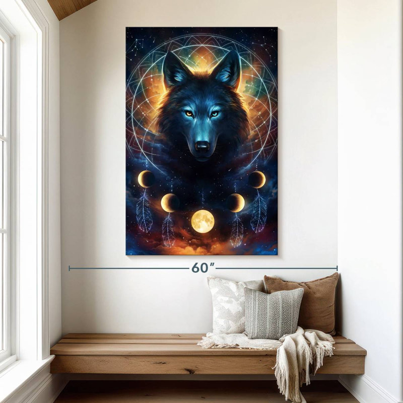 Loup attrapeur de rêves Brampt, H 51 po x l 34 po