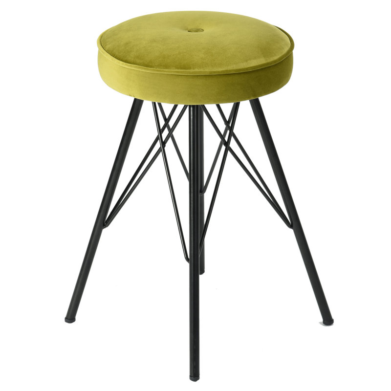 Byerly Metal Accent Stool, Green