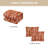  Marilla 3 Piece Terracotta  Floral Comforter Set-110315620-110315624