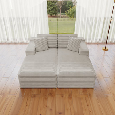 Canapé modulaire modulaire, sièges profonds, canapé rembourré