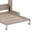 Grand lit escamotable avec canapé et lumières DEL, armoire murale peu encombrante, bois de pin massif robuste et cadre en bois aggloméré