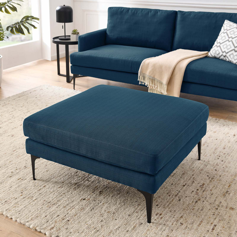 Repose-pieds Evermore par Modway, 100 % polyester azur