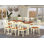 L'ensemble de mobilier de salle à manger 5 pièces comprend une table rectangulaire en bois avec feuille papillon et 4 chaises de cuisine, babeurre et cerise