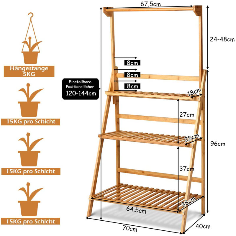 Carlson Wood Plant Stand