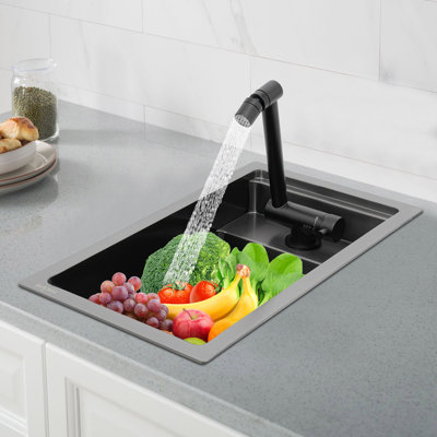 15.2'' L Single Bowl Stainless Steel Kitchen Sink