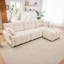 Canapé 3 places avec repose-pieds Chenille-1331998958