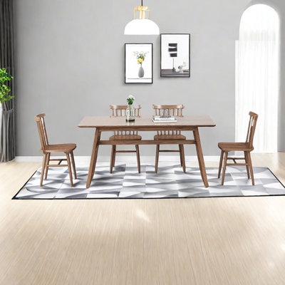 Marquea 4 - Person Solid Wood Solid Wood Top Trestle Dining Set