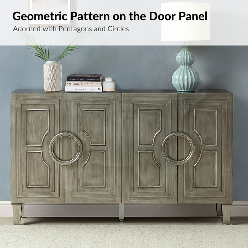 Dietrich 58" Wide Storage Sideboard
