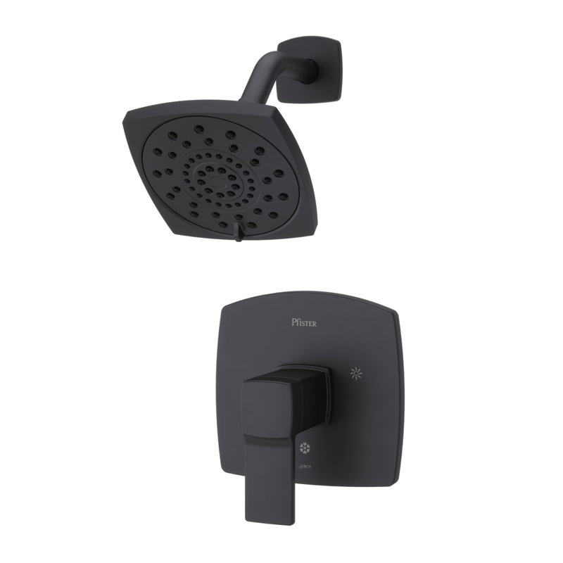 Deckard Dual Function Shower Faucet with Trim, Matte Black