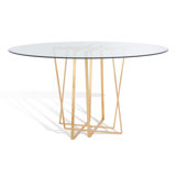 Scotty Round Glass Dining Table