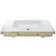 Brayden Studio® Hernandes 17.72'' Glossy White Vitreous China Rectangular Bathroom Sink with Overflow