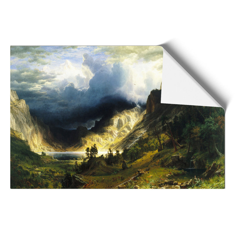 A Storm in the Rocky Mountains by Albert Bierstadt - Unframed Graphic Art, 30cm H x 42cm W x 0.1cm D