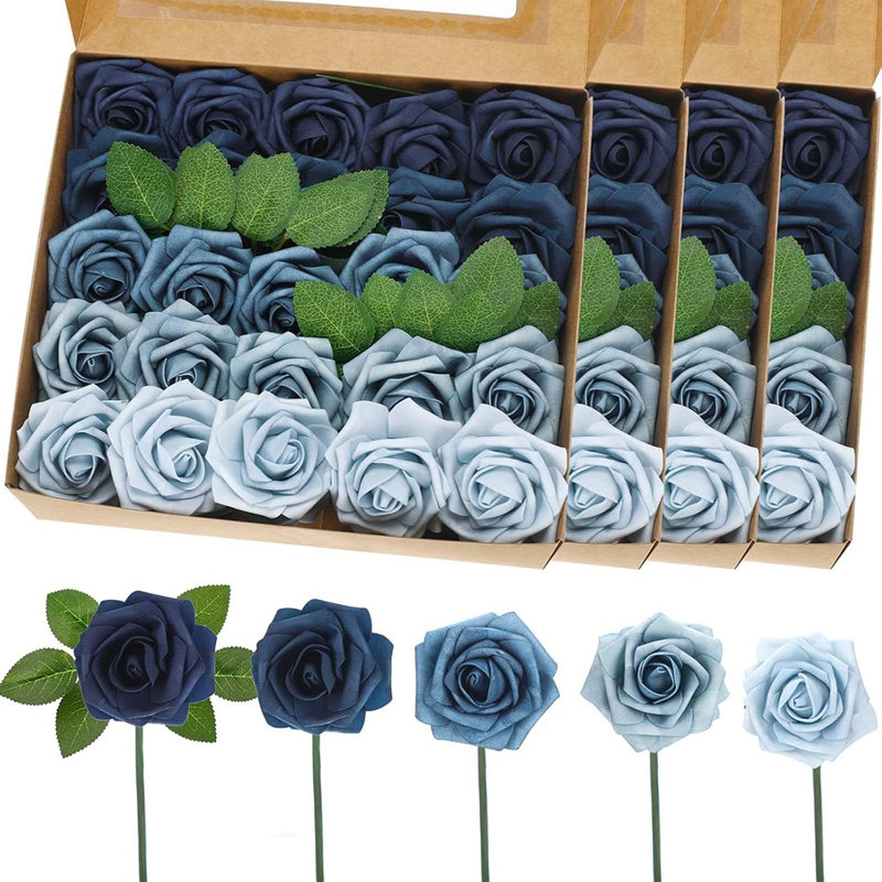 100 pièces de fleurs artificielles artificielles en mousse artificielle