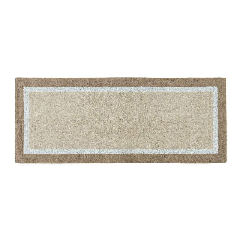 Amherst Cotton Tufted Bath Rug, 24" W x 60" L, Brown