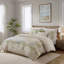 Ensemble de housse de couette en coton 5 pièces très grand / très grand californien avec coussin décoratif-128367590