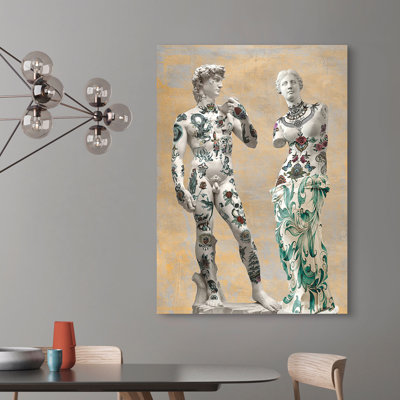 Stattoo III by Steven Hill - Wrapped Canvas Print