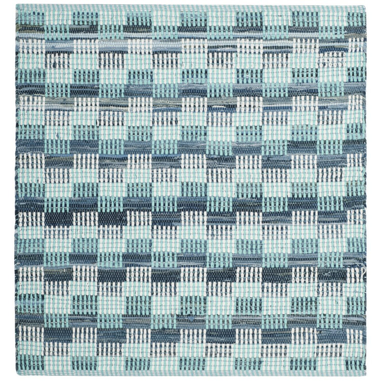 Haqeem Hand Woven Cotton Geometric Rug