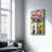 Elegant Tempered Glass Wall Art Painting, 13.8 x 21.7 inches | 100% Tempered Glass, Thickness: 0.16 inches | UV Printed for Vibrant Colors | Perfect for Home Decor, Living Room, & Office Spaces