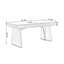 Bureau de table rectangulaire en bois manufacturé noir avec 2 tiroirs-380318988