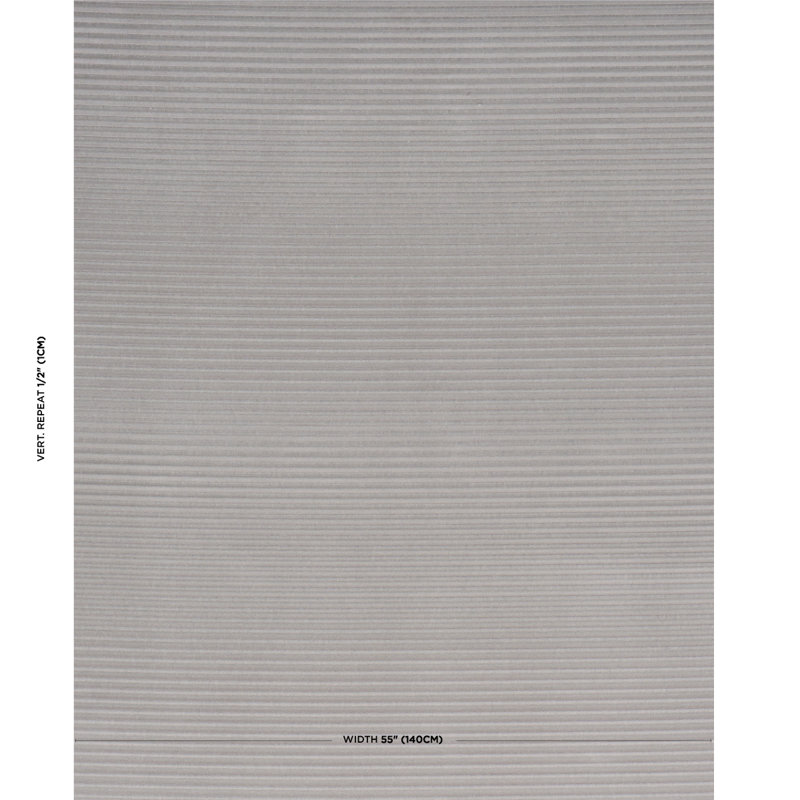 Schumacher x Patterson Flynn Petite Channeled Velvet Fabric, Otter Gray