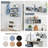 Kaboon 24In Floating Cube Shelves Set Of 2, Rectangle 2 Cubes, Grayish Blue-119971537