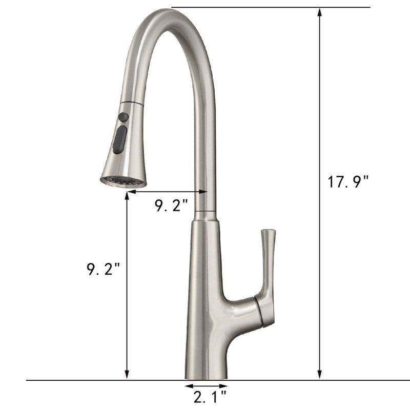 Clihome Pull Out Touchless Kitchen Faucet, Brushed Nickel