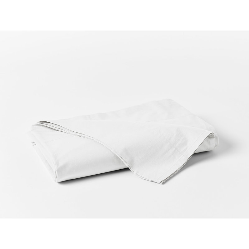 Percale Flat Sheet, Twin Flat Sheet, Alpine White