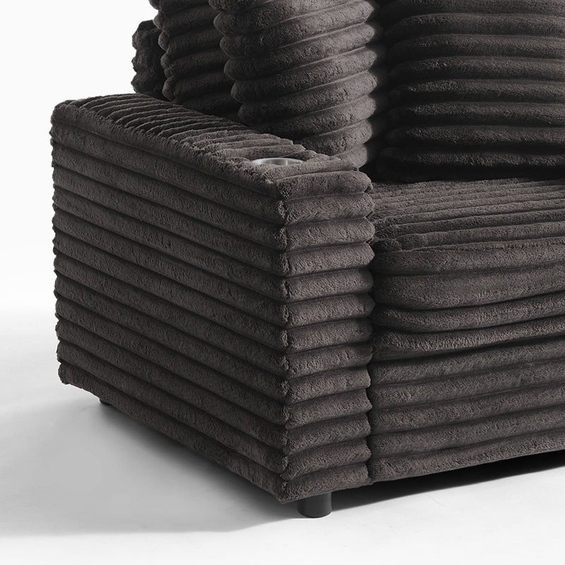 Upholstered Armchair, Chocolate