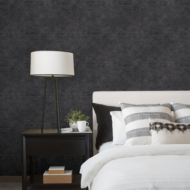 10m x 53cm Matte Wallpaper Roll, Black