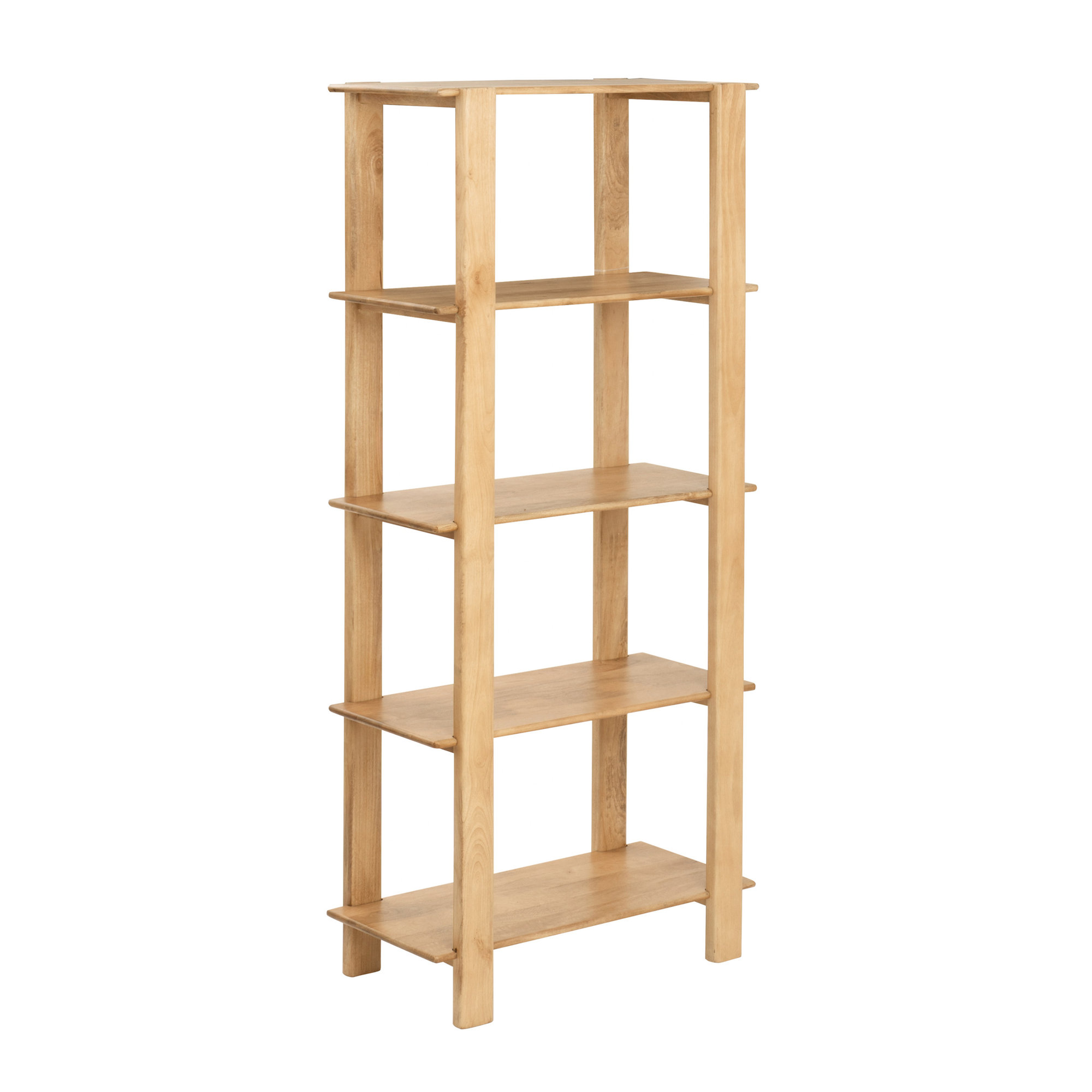 Fontenot Solid Wood Bookcase, Light Blonde
