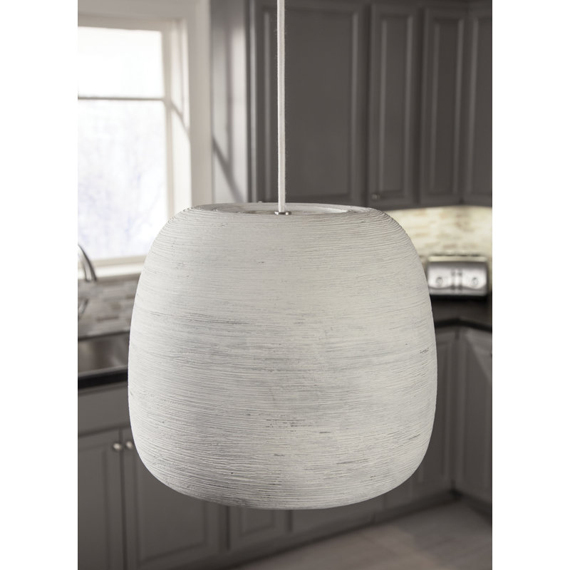Karam 1 - Light LED Pendant, Concrete, No