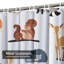 Joli rideau de douche avec 12 crochets-893793107