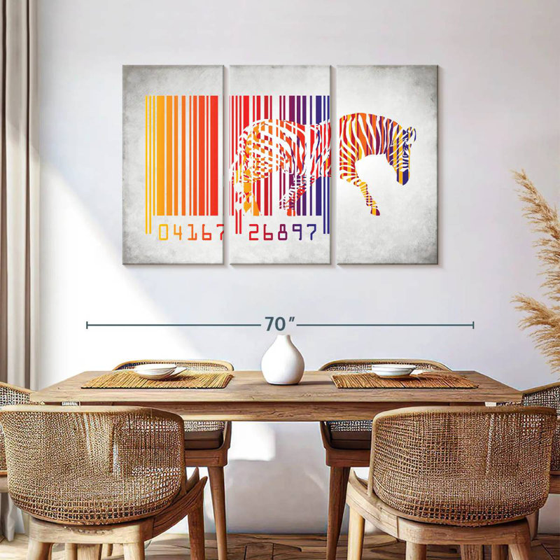 Code à barres Brampt Zebra, H 36 po x l 57 po