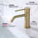 Modern Single-Hole Single-handle Bathroom Faucet with Drain Assembly