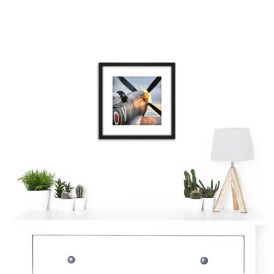 Taylor Military UK Spitfire TE311 Fighter Plane Photo 1 Piece Single Picture Frame Wall Art