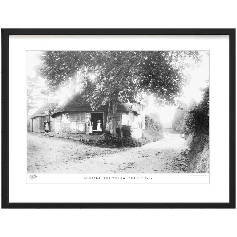 Burbage, The Village Smithy 1907 - Single Picture Frame Print, 40cm H x 50cm W x 2.3cm D