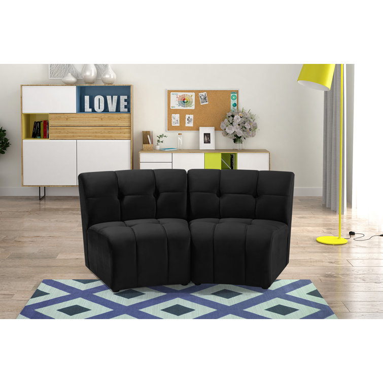 Jedson 2 - Piece Velvet Sectional