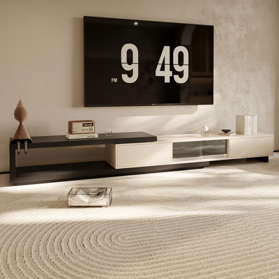 Italian minimalist extendable TV cabinet