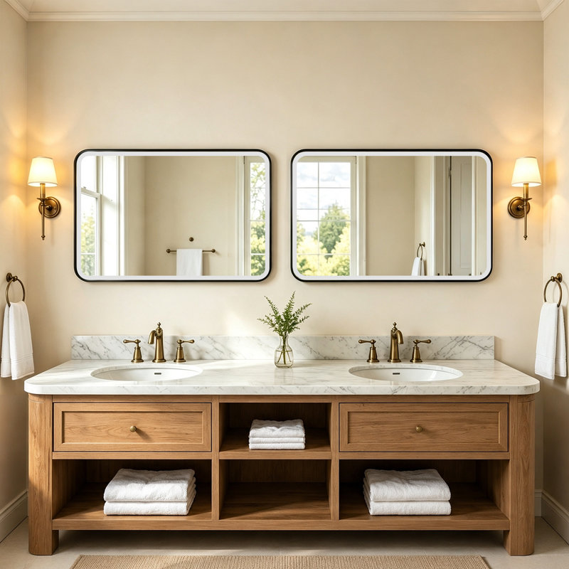 Miroirs muraux rétro-éclairés H 39 po x l 27,5 po, 2