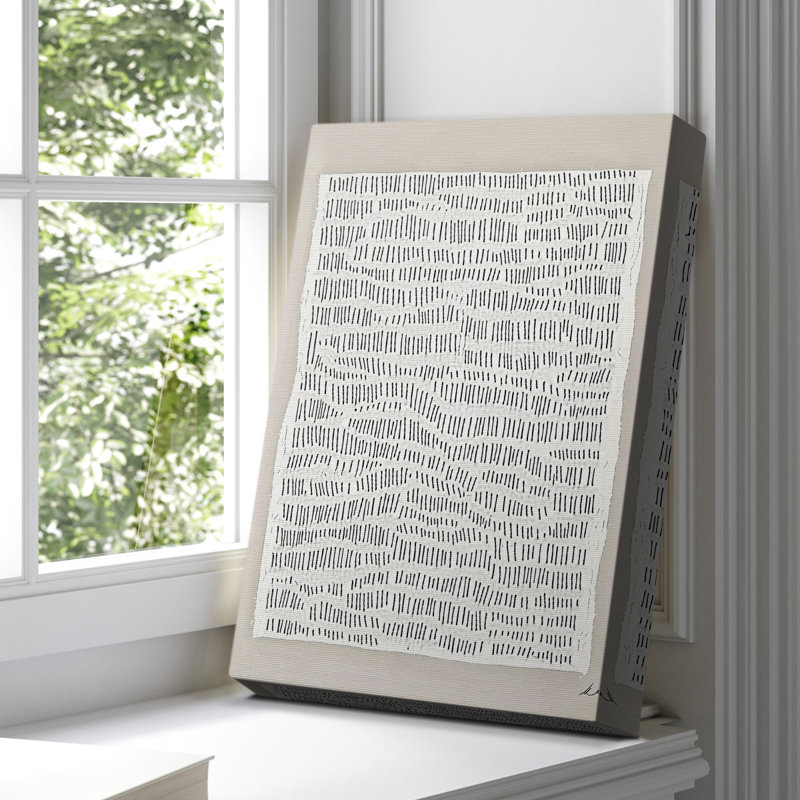 Toile tendue avec châssis abstrait CCXLIV, H 18 po x l 12 po