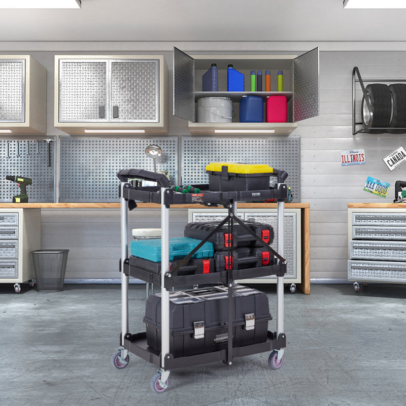 83.2cm H x 65.1cm W Utility Cart with Wheels
